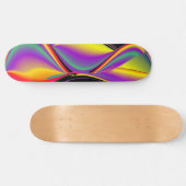 De Abstracte 3D Rainbowart Persoonlijk Skateboard (Horizontaal)