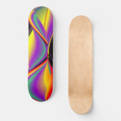 De Abstracte 3D Rainbowart Persoonlijk Skateboard (Voorkant)