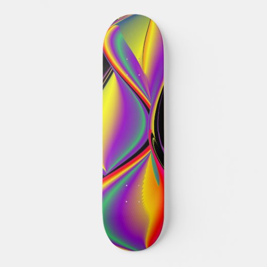 De Abstracte 3D Rainbowart Persoonlijk Skateboard (Voorkant)