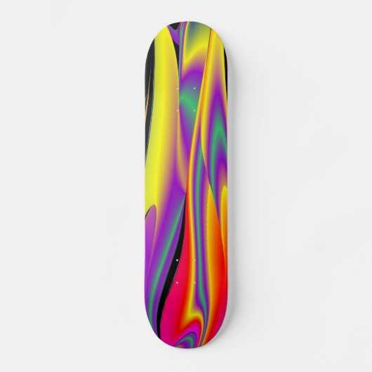 De Abstracte 3D Rainbowart Persoonlijk Skateboard (Voorkant)