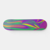 De Abstracte 3D Rainbowart Persoonlijk Skateboard (Horizontaal)
