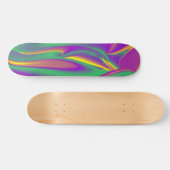 De Abstracte 3D Rainbowart Persoonlijk Skateboard (Horizontaal)