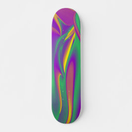 De Abstracte 3D Rainbowart Persoonlijk Skateboard