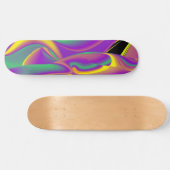 De Abstracte 3D Rainbowart Persoonlijk Skateboard (Horizontaal)