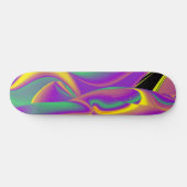 De Abstracte 3D Rainbowart Persoonlijk Skateboard (Horizontaal)