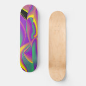 De Abstracte 3D Rainbowart Persoonlijk Skateboard (Voorkant)