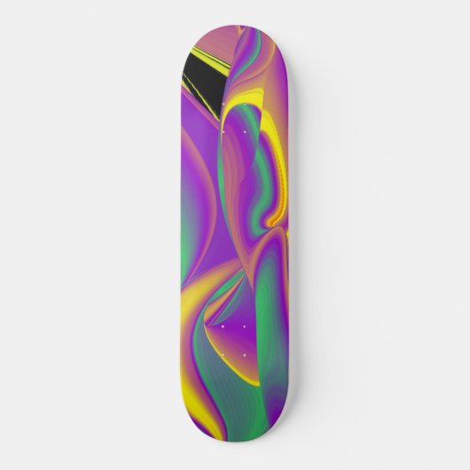 De Abstracte 3D Rainbowart Persoonlijk Skateboard (Voorkant)
