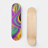 De Abstracte 3D Rainbowart Persoonlijk Skateboard (Voorkant)