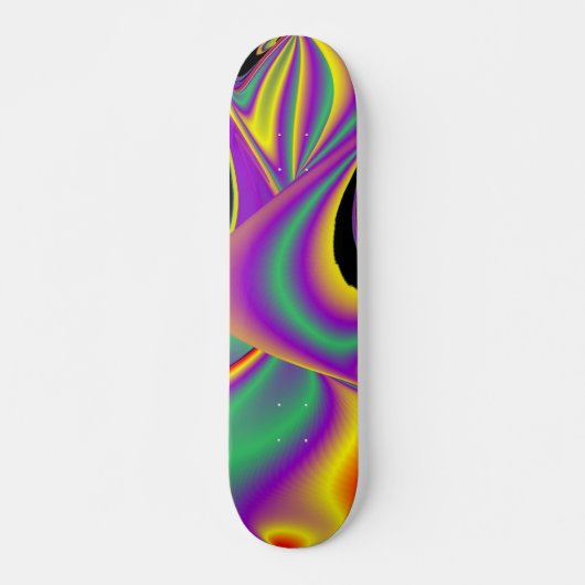 De Abstracte 3D Rainbowart Persoonlijk Skateboard (Voorkant)