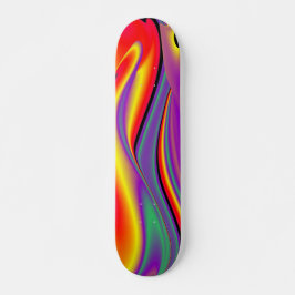 De Abstracte 3D Rainbowart Persoonlijk Skateboard