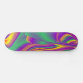 De Abstracte 3D Rainbowart Persoonlijk Skateboard (Horizontaal)