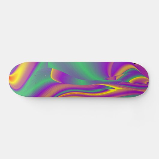 De Abstracte 3D Rainbowart Persoonlijk Skateboard (Horizontaal)