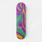 De Abstracte 3D Rainbowart Persoonlijk Skateboard (Voorkant)