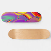 De Abstracte 3D Rainbowart Persoonlijk Skateboard (Horizontaal)