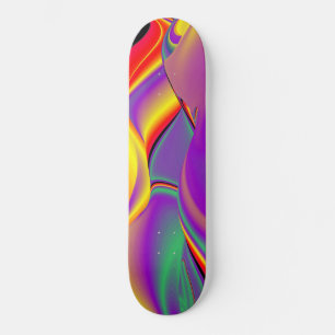 De Abstracte 3D Rainbowart Persoonlijk Skateboard