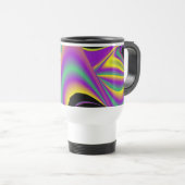 De Abstracte 3D Rainbowart Reisbeker (Voorkant rechts)
