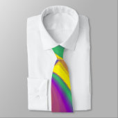 De Abstracte 3D Rainbowart Stropdas (Gebonden)