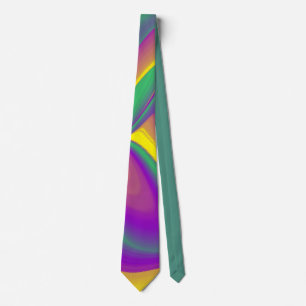 De Abstracte 3D Rainbowart Stropdas