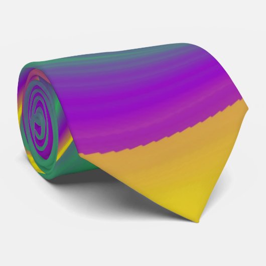 De Abstracte 3D Rainbowart Stropdas (Opgerold)