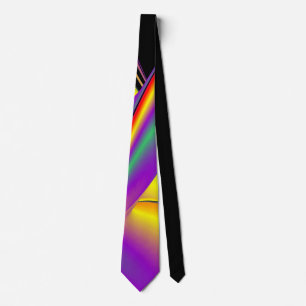 De Abstracte 3D Rainbowart Stropdas