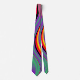 De Abstracte 3D Rainbowart Stropdas