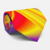 De Abstracte 3D Rainbowart Stropdas (Opgerold)