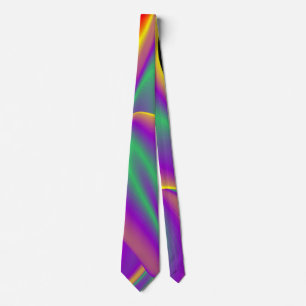 De Abstracte 3D Rainbowart Stropdas