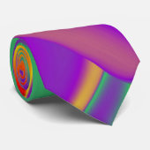De Abstracte 3D Rainbowart Stropdas (Opgerold)