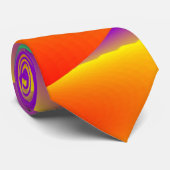 De Abstracte 3D Rainbowart Stropdas (Opgerold)