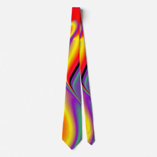De Abstracte 3D Rainbowart Stropdas
