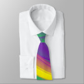 De Abstracte 3D Rainbowart Stropdas (Gebonden)