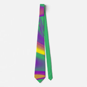 De Abstracte 3D Rainbowart Stropdas
