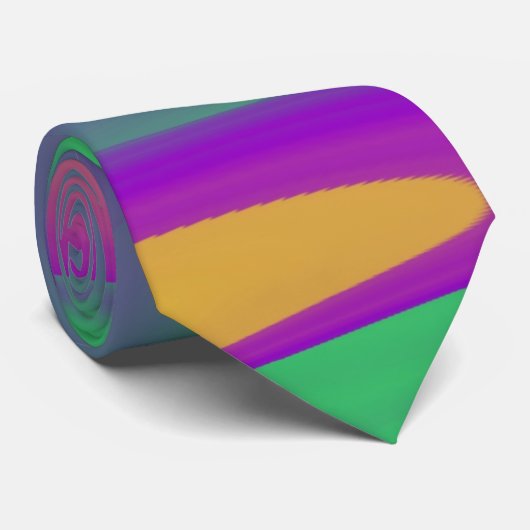 De Abstracte 3D Rainbowart Stropdas (Opgerold)