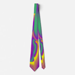De Abstracte 3D Rainbowart Stropdas