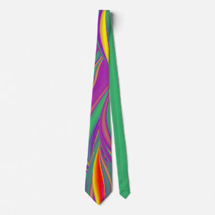 De Abstracte 3D Rainbowart Stropdas