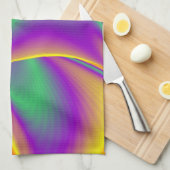 De Abstracte 3D Rainbowart Theedoek (Quarter Fold)