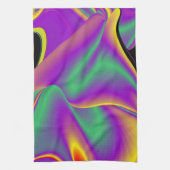 De Abstracte 3D Rainbowart Theedoek (Verticaal)