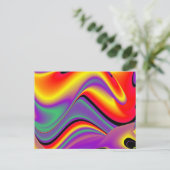 De Abstracte 3D Rainbowart van de Magie van Kleure Briefkaart (Staand voorkant)