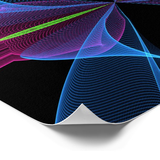 De abstracte afdruk poster (Hoek)