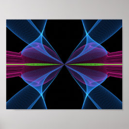 De abstracte afdruk poster