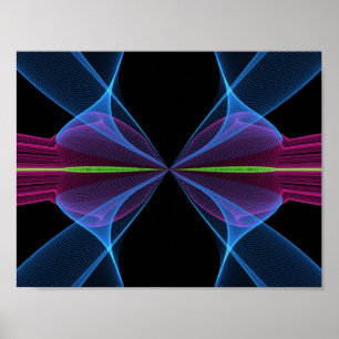 De abstracte afdruk poster