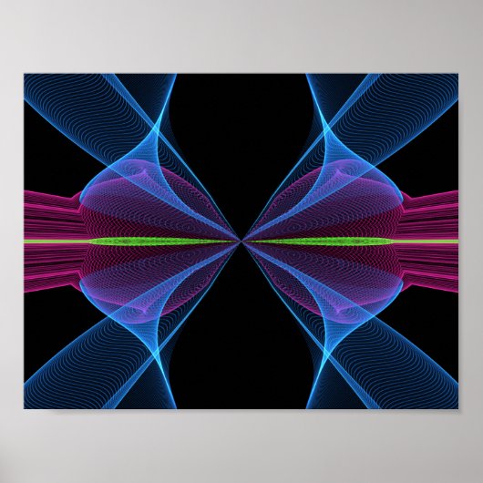 De abstracte afdruk poster (Voorkant)