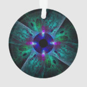 De Abstracte Art Acrylcirkel van het oog Ornament (achterkant)