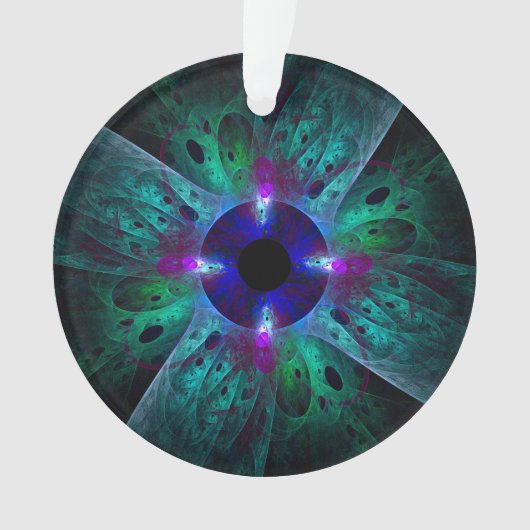 De Abstracte Art Acrylcirkel van het oog Ornament (voorkant)