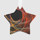 De Abstracte Art Acrylster breken Ornament (achterkant)