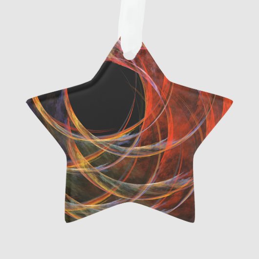 De Abstracte Art Acrylster breken Ornament (achterkant)