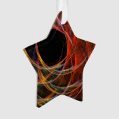 De Abstracte Art Acrylster breken Ornament (voorkant)