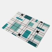 De Abstracte Art Blauwgroen van 1950 Deurmat (Schuin)