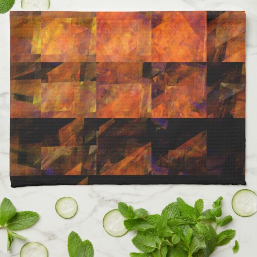 De Abstracte Art Kitchen Towel aan de muur Theedoek (Gevouwen)