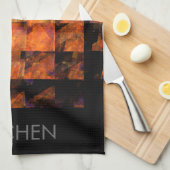 De Abstracte Art Kitchen Towel aan de muur Theedoek (Quarter Fold)